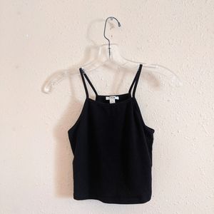 4/$25 Black Crop Tank Top Size M
